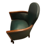 Fauteuil Skaï vintage