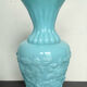 Pair of opaline candlesticks and its vase