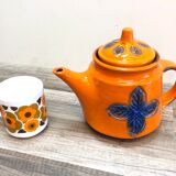 Carstens-Tunnieshoft west germany vintage 70 orange teapot
