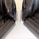 Set of 2 Girsberger Eurochair leather armchairs