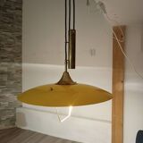 Hanging lamp with counterweight Italy 1950s