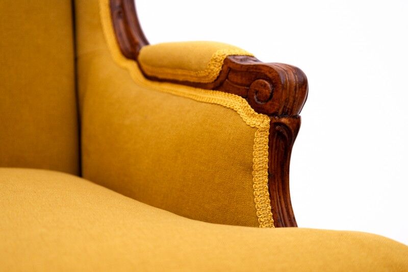 A pair of wing chairs, France, circa 1920. After renovation.