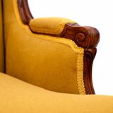 A pair of wing chairs, France, circa 1920. After renovation.
