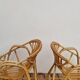 paire fauteuils rotin Coquille
