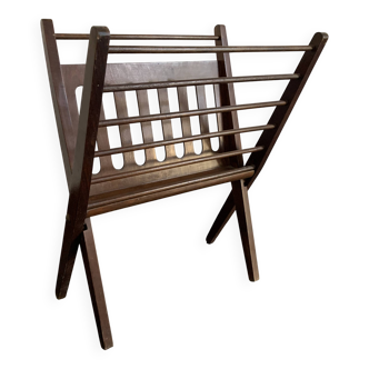 Vintage magazine rack 1960 Cees Braakman vinyl magazines - 56 x 45 cm