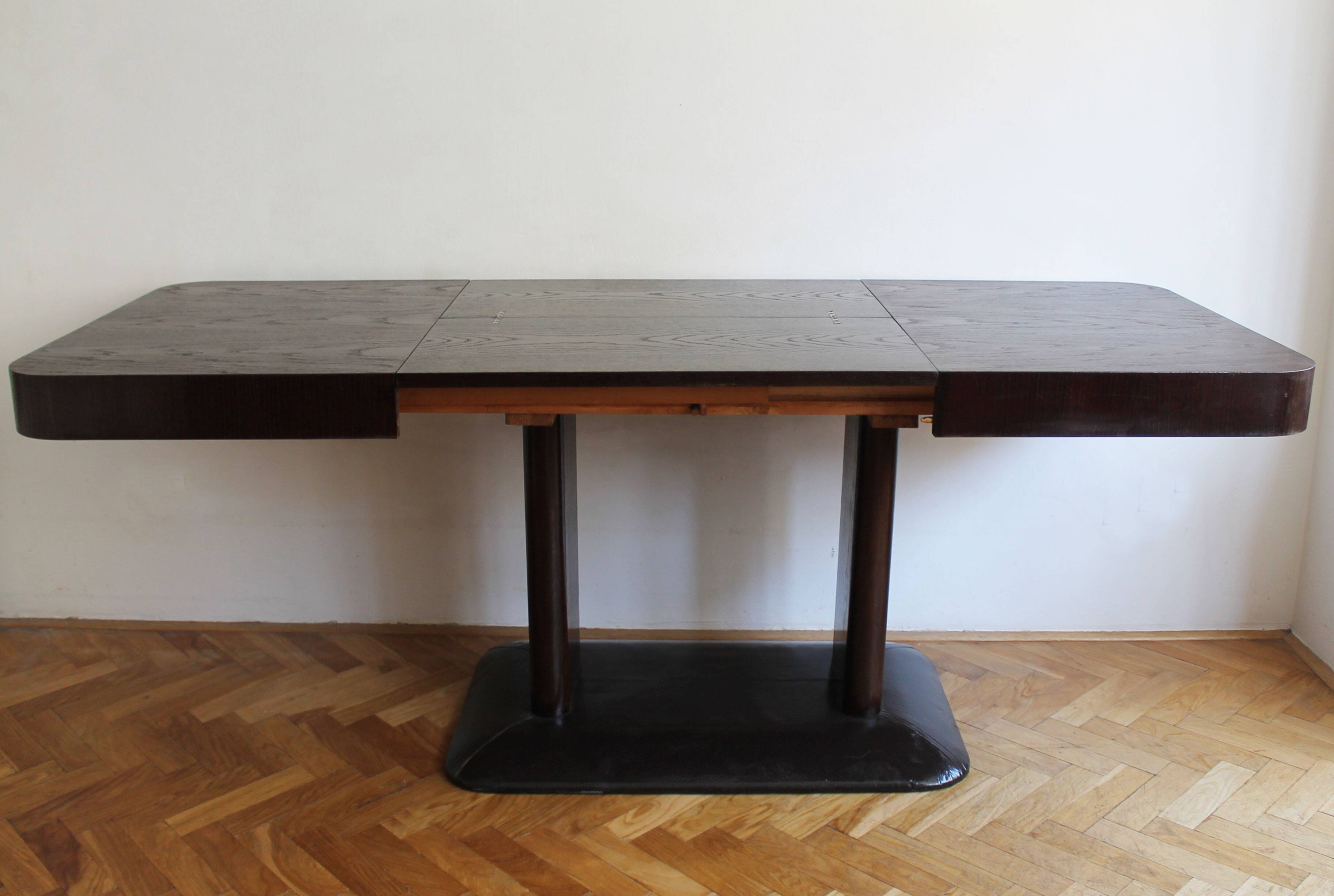 UP Brno Extendable Dining Table by Jindrich Halabala, 1930s