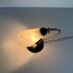 Mid-century bedside lamp in black metal and brass, 1950s, Germany