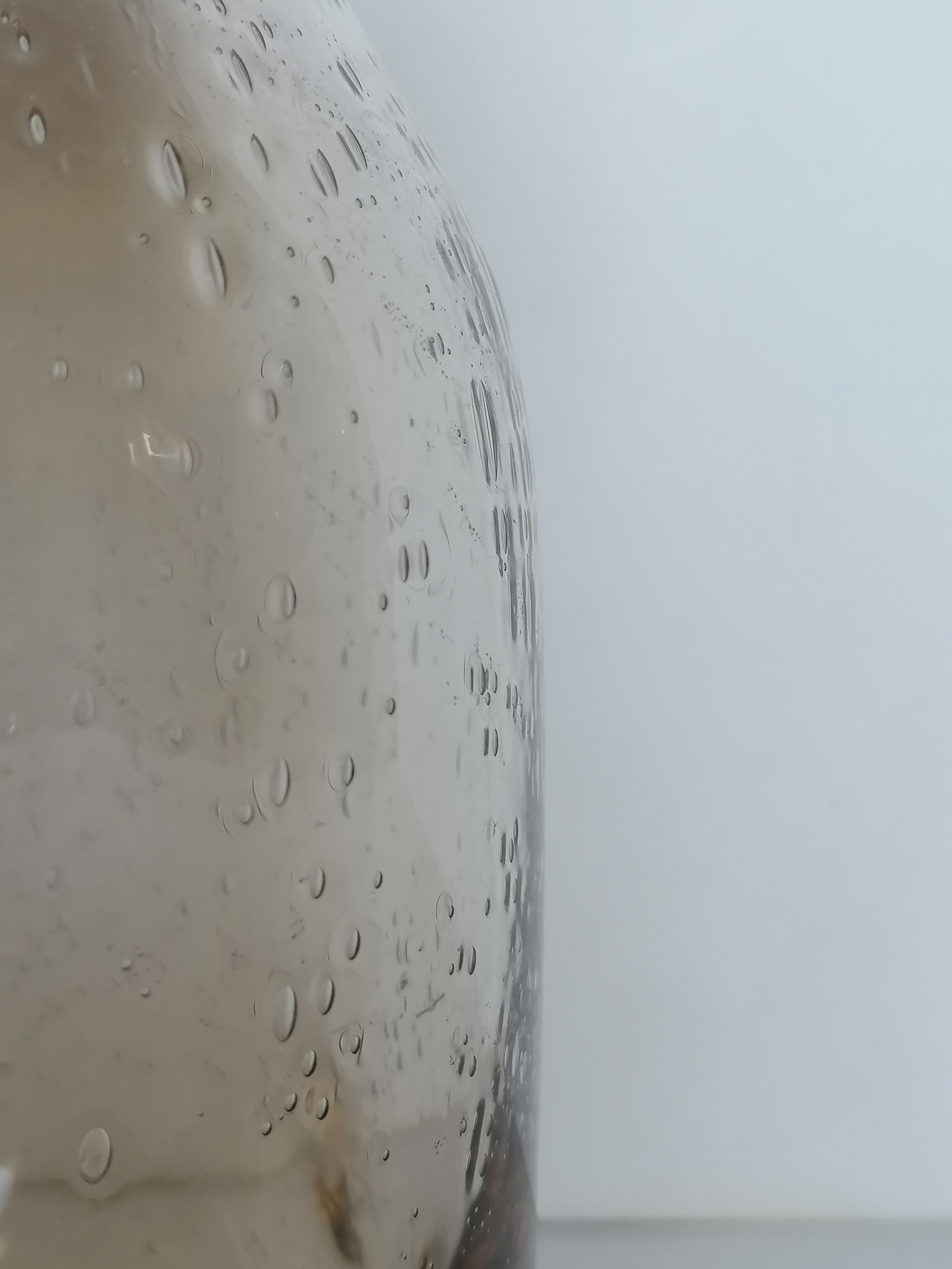 Bocal verre bullé et soufflé
