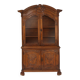 Vaisselier vitré en bois sculpté, Belgique, XVIIIe siècle