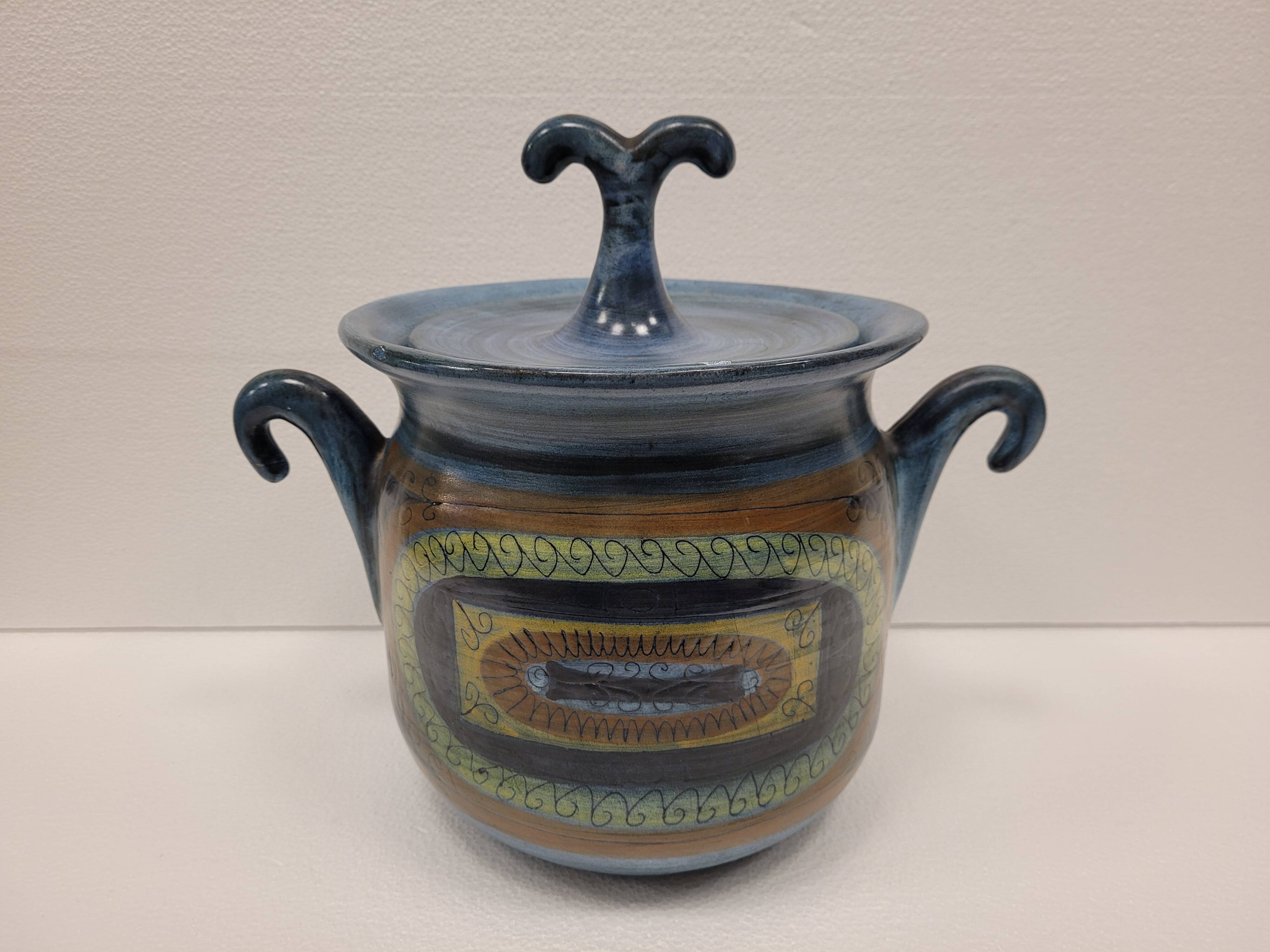 Jarrón / Sopera Firmada “JdL” Jean de Lespinasse, Cerámica de Vallauris, 1961 – France