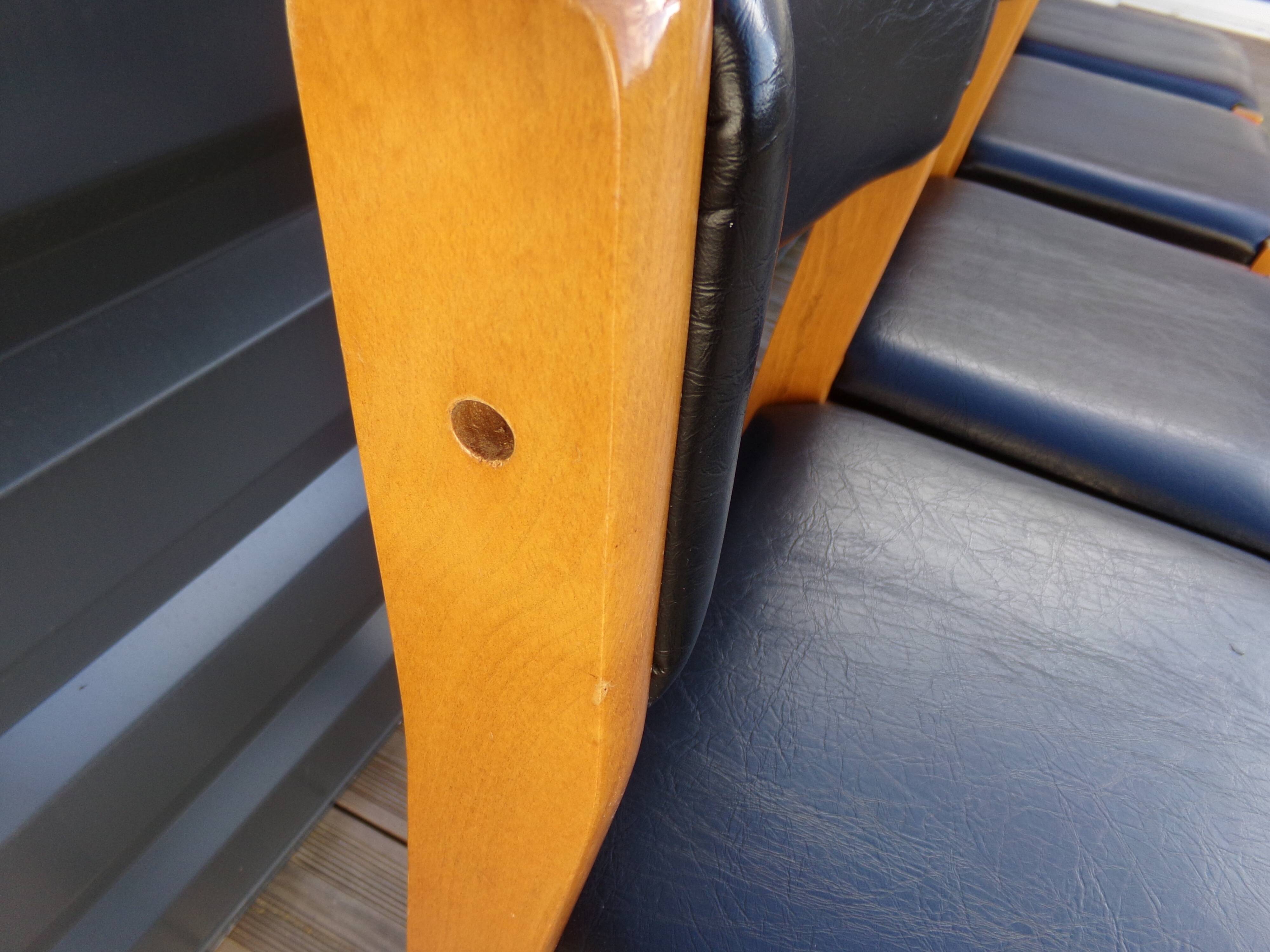 4 chairs baumann imitation black leather