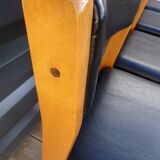 4 chairs baumann imitation black leather