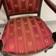 Paire de fauteuils époque empire en acajou et soie