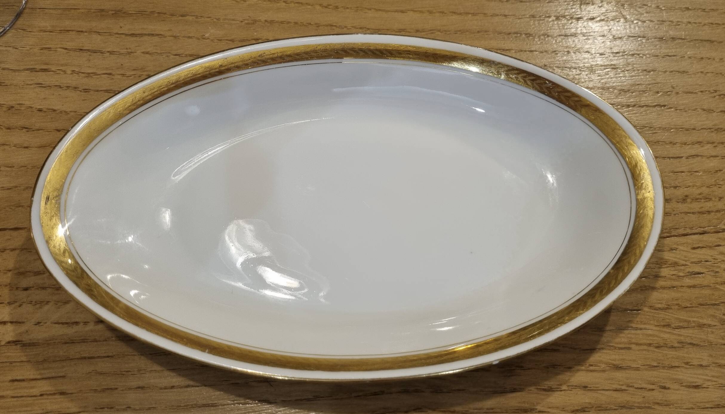 Small Limoges Porcelain Ravier Dish