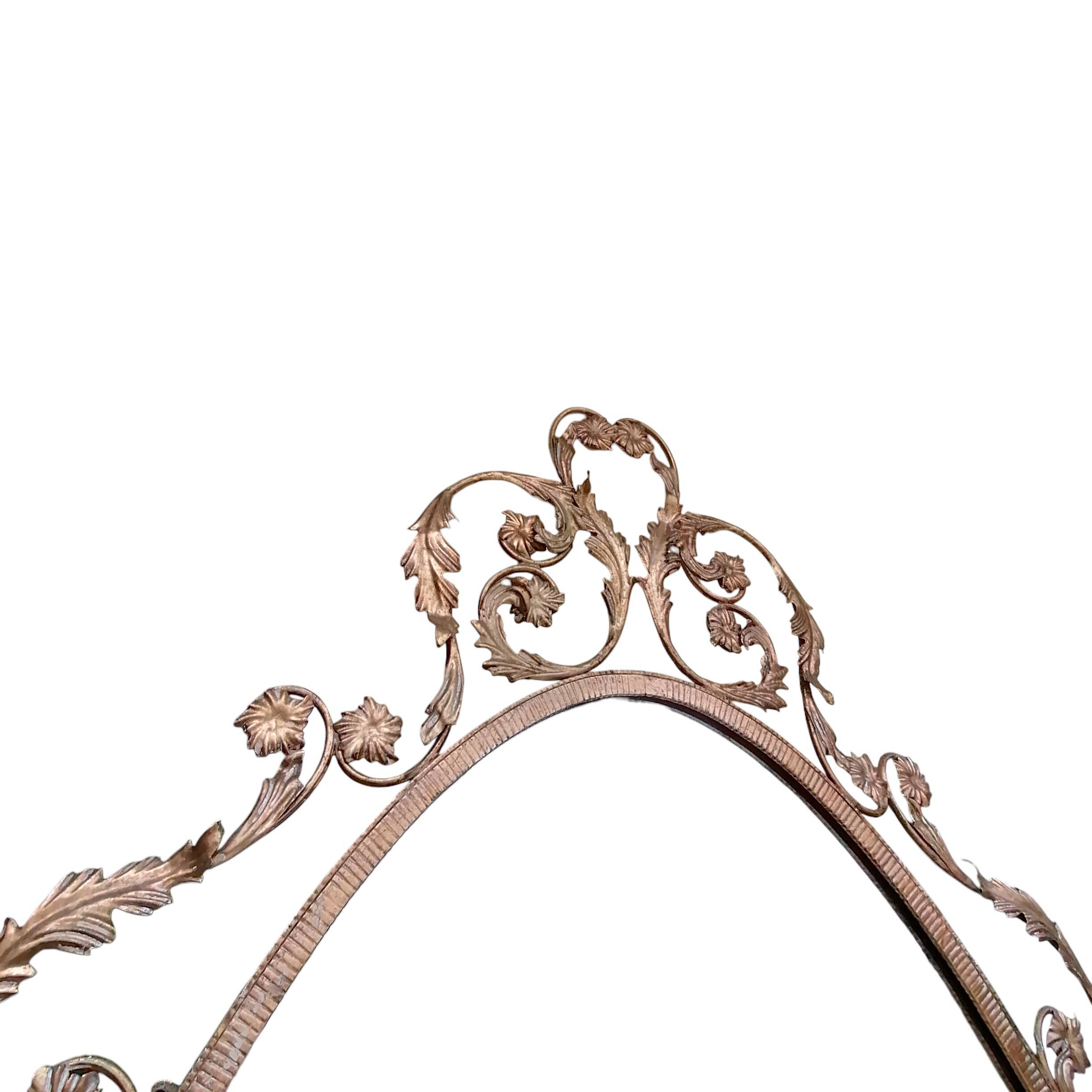 Set specchiera più sedia tutto in ferro battuto design Pierluigi Colli