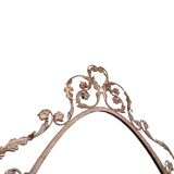 Set specchiera più sedia tutto in ferro battuto design Pierluigi Colli