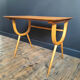 Vintage coffee table, side table, pedestal table.