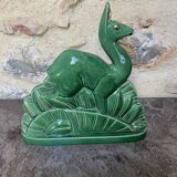 3 Sculpture Lama Charles Lemanceau Faience ST Clément France Art Déco 1930