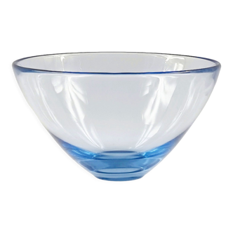 Mid Century Minimalist Scandinavian Glass Bowl by Per Lütken for Holmegaard, Denmark, 1960s