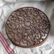 Antique French cast iron trivet