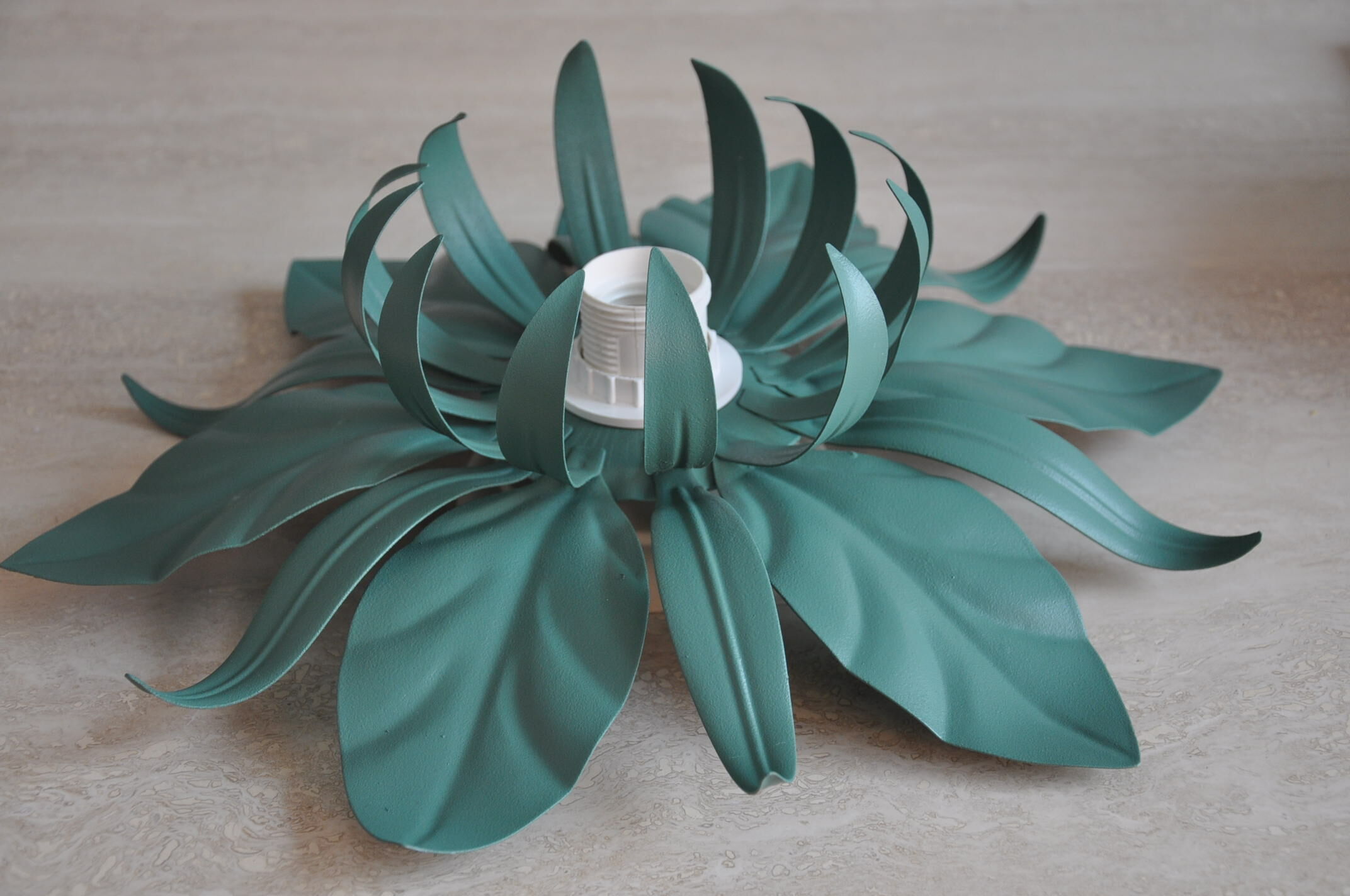 Applique fleur en métal