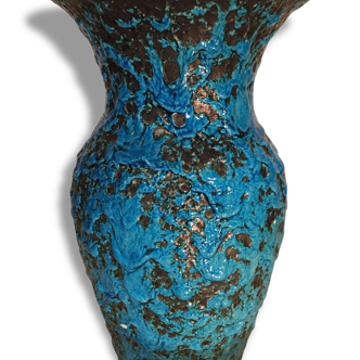 Large enameled vase