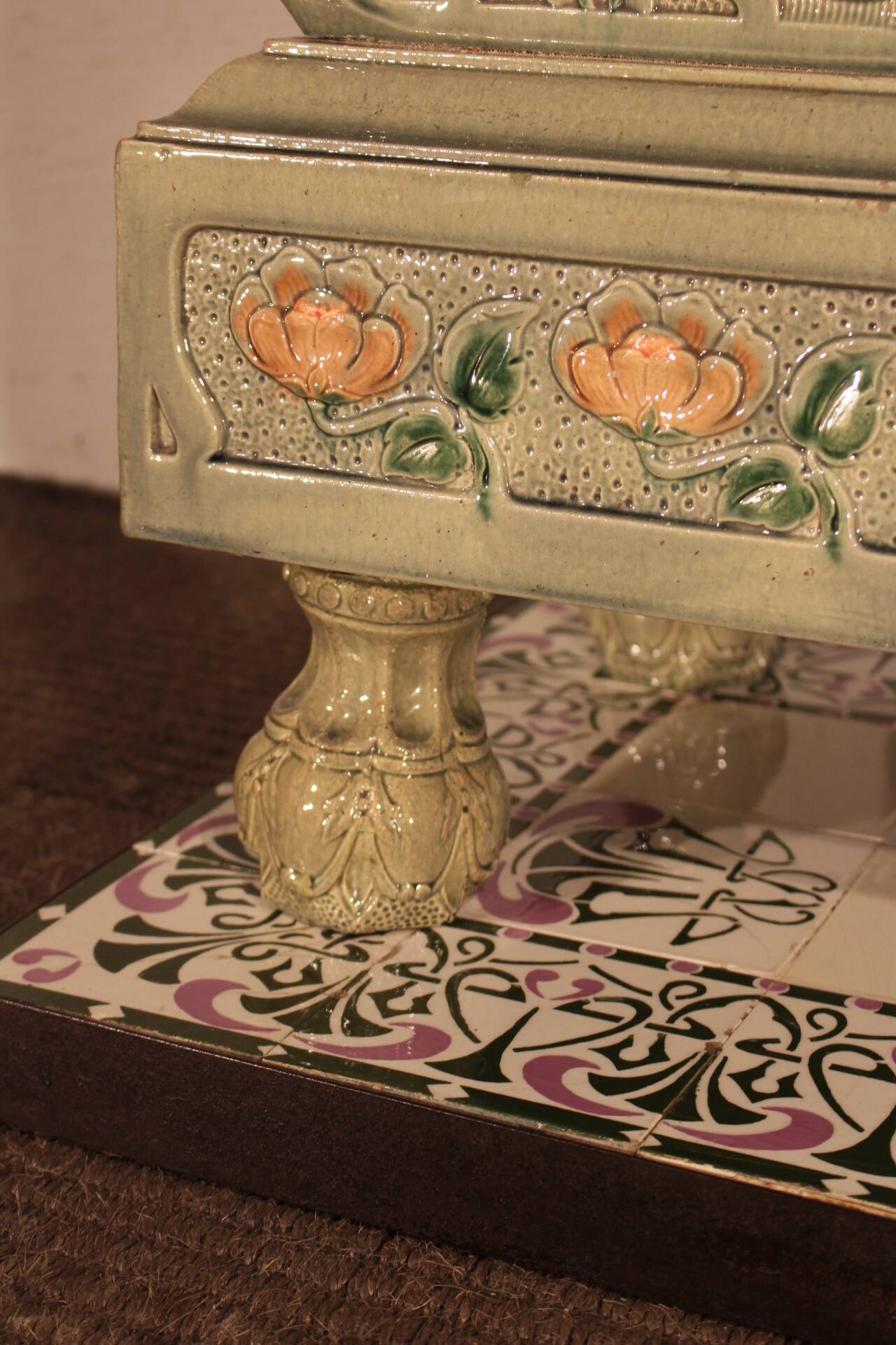 Art Nouveau ceramic stove