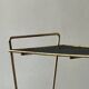 Side table - perforated metal magazine rack, designed by Matégot
