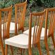 Lot de 4 chaises vintage