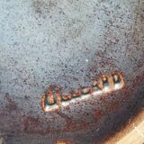 A set of ceramic candlesticks in bluish metallic glaze, Denmark 1980s