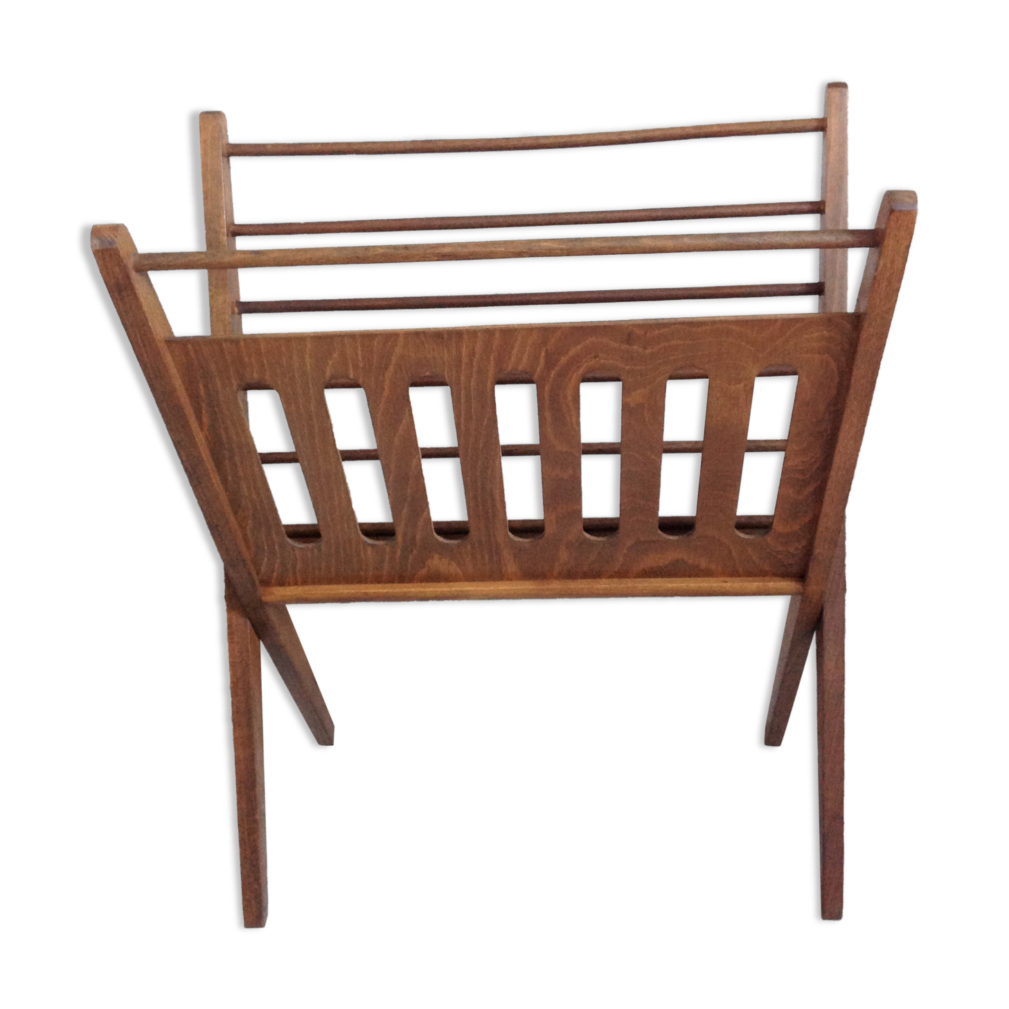 Scandinavian style foldable magazine holder by Cees Brackman for Pastoe 60/70s
