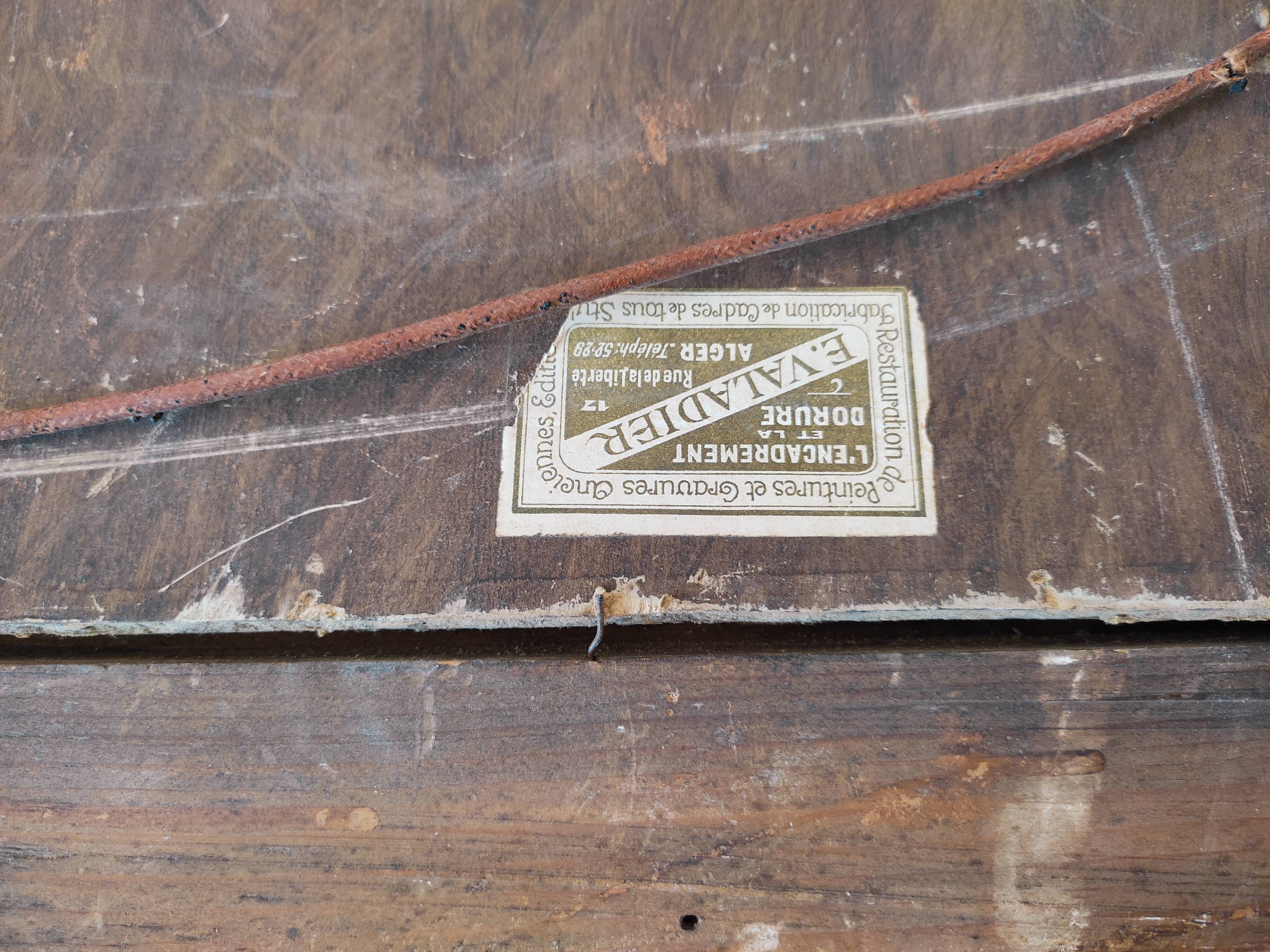 Oil on canvas orientalist landscape