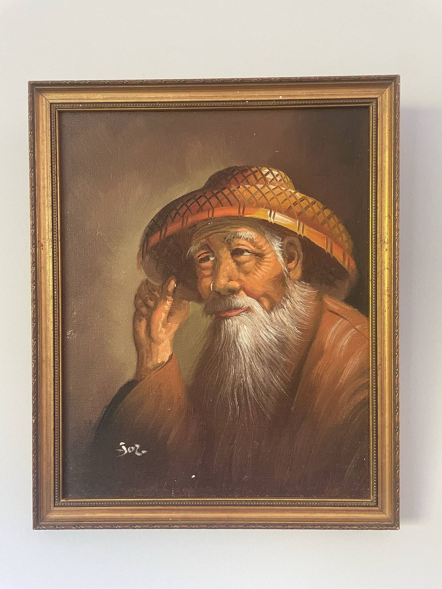 Portrait of a Chinese character.