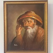 Portrait of a Chinese character.