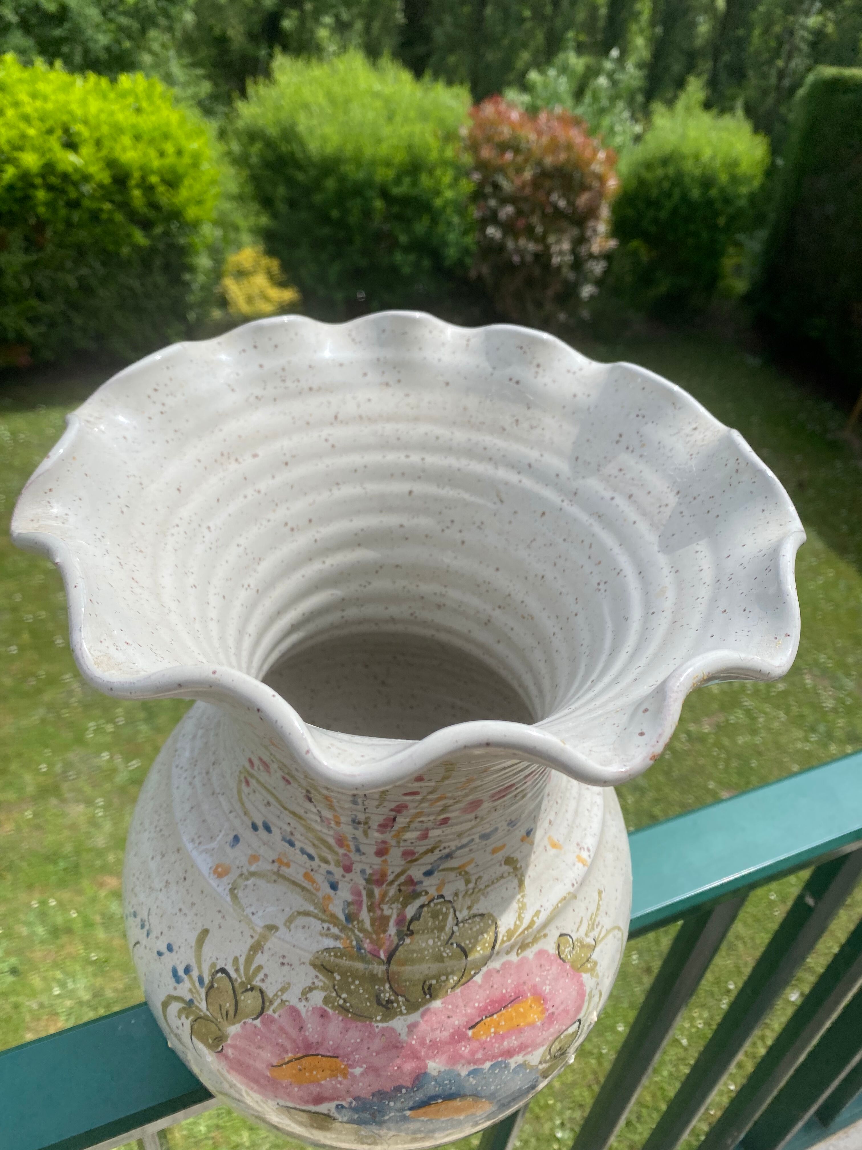 Potiche/ vase artisanale vintage