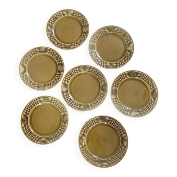 Lot de 7 assiettes à dessert Niderviller