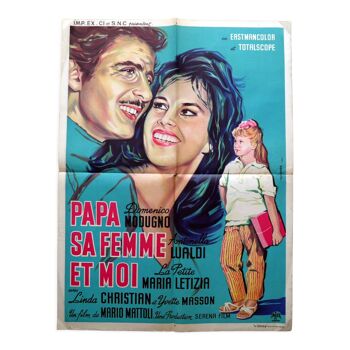 Affiche cinéma originale "Papa, sa femme et moi"