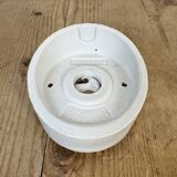 Vintage White Porcelain Wall Light, 1970s