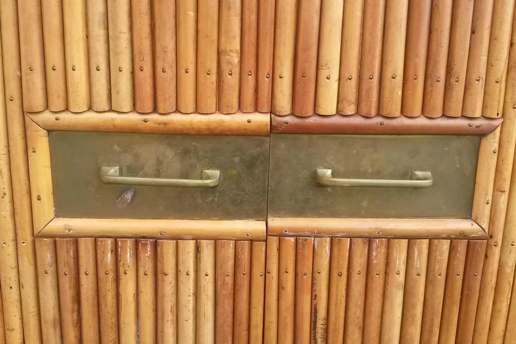 1950 vintage rattan buffet