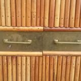 1950 vintage rattan buffet