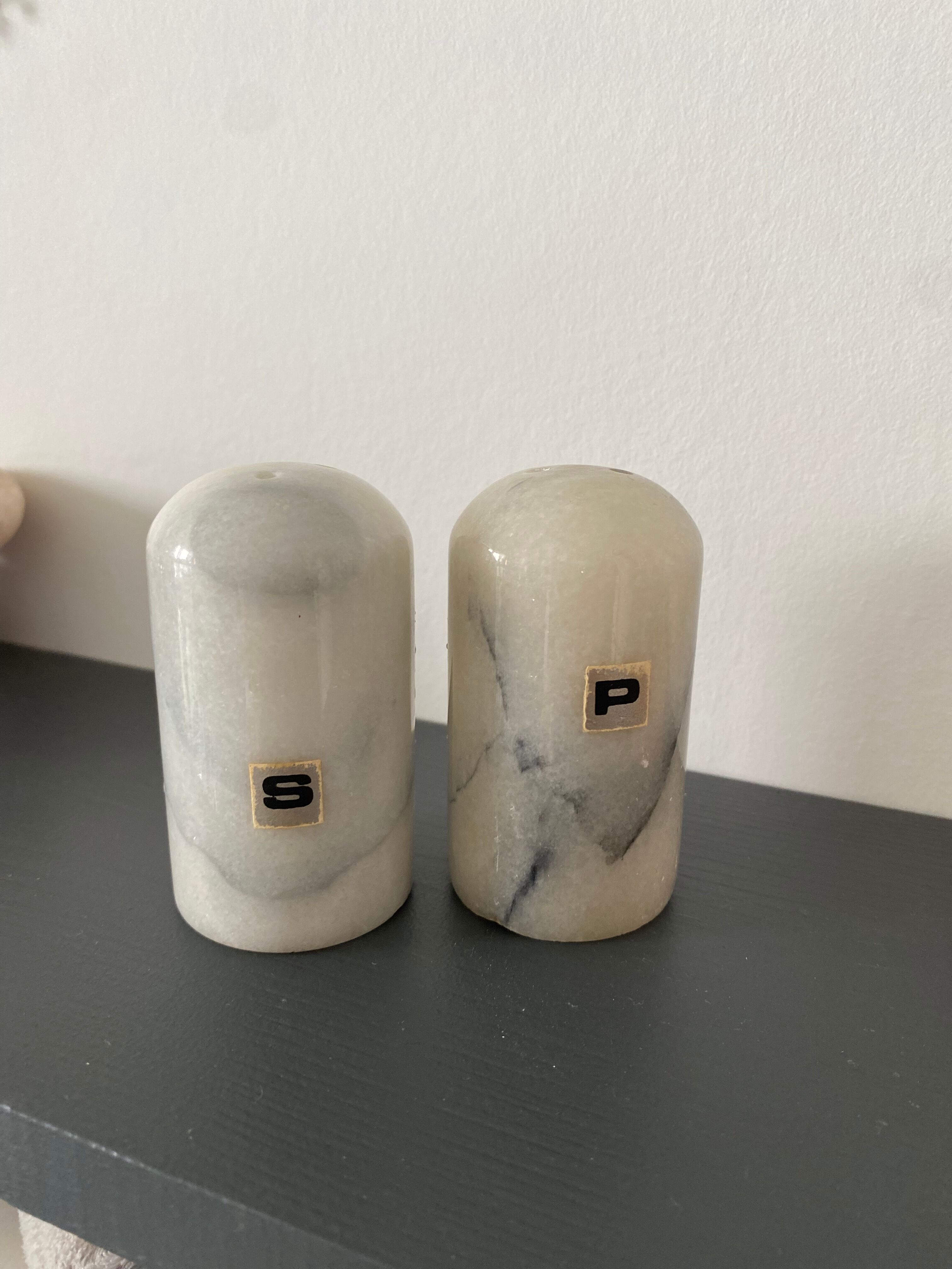 Marble salt and pepper shaker