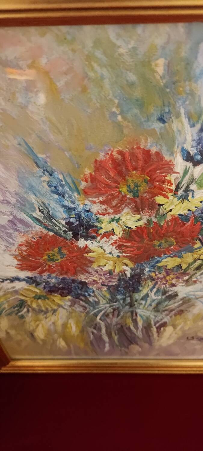 Flower bouquet painting