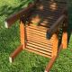 Post-war wooden removable chair