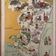 Vintage poster illustrated map of Alsace - JP Pinchon
