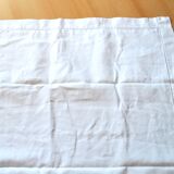 Vintage openwork cotton pillowcase and embroidered monogram CK 78x75