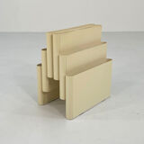 Porte-magazines beige par Giotto Stoppino pour Kartell, 1970