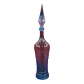 Bouteille génie Empoli en verre, Italy vintage 1960, modèle assez rare 58 cm