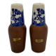 Salière et poivrier décor bleu