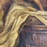 Painting old animal painting, dog Greuze, eighteenth