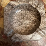 Ashtray, grey-beige marble catchall.
